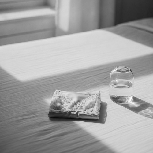 Black and white editorial still life for fat transfer to the breast commentary by Dr. Frank Agullo, MD, FACS.